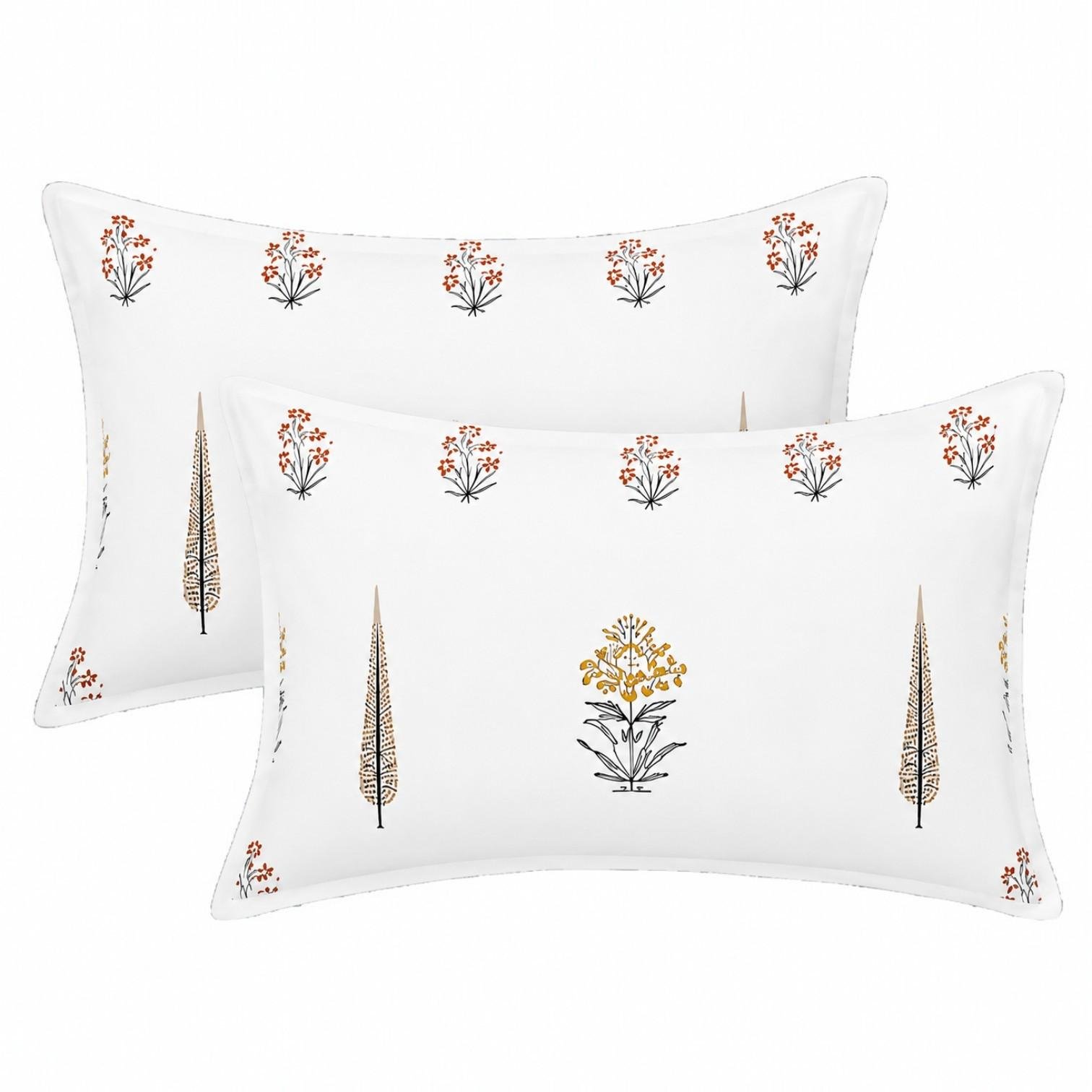 Breathable 180 TC King Size Cotton Bedsheet with Floral Print by SENORA