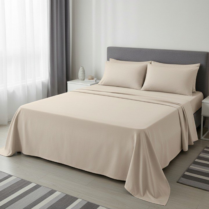 Linen King Bedsheet Set Made with Cotton