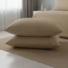 Soft Beige Organic Cotton Bedsheet for King Size Bed