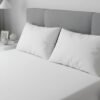 Soft White Organic Cotton Bedsheet for King Size Bed