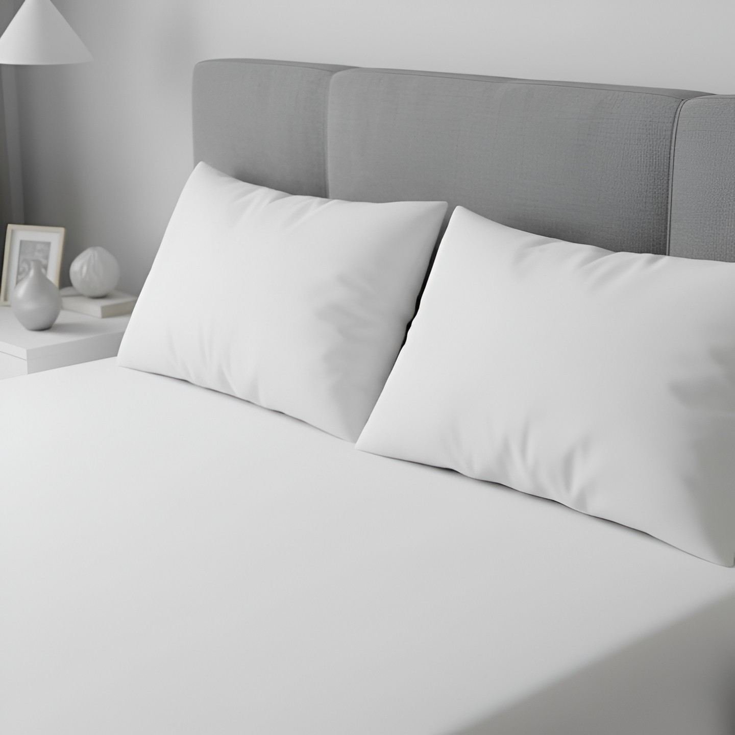 Soft White Organic Cotton Bedsheet for King Size Bed