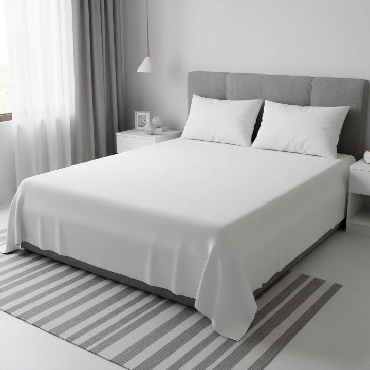 White King Bedsheet Set Made with Organic Cotton