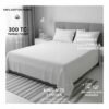 White Organic Cotton King Size Bedsheet Set
