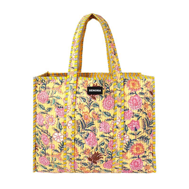 Senora-jaipuri-block-print-yellow-tote-bag Senora-jaipuri-block-print-yellow-tote-bag