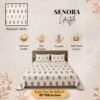 SENORA Premium King Size Cotton Bedsheet Featuring Beautiful Floral Design
