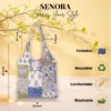 SENORA multicolor cotton tote bag for women India SENORA multicolor cotton tote bag for women India