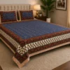 Elegant king size cotton bedsheet with ethnic print Elegant king size cotton bedsheet with ethnic print
