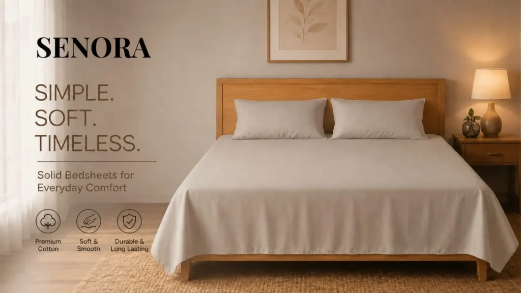 Buy Solid Bedsheets Online in India: Premium Comfort & Minimalist Style
