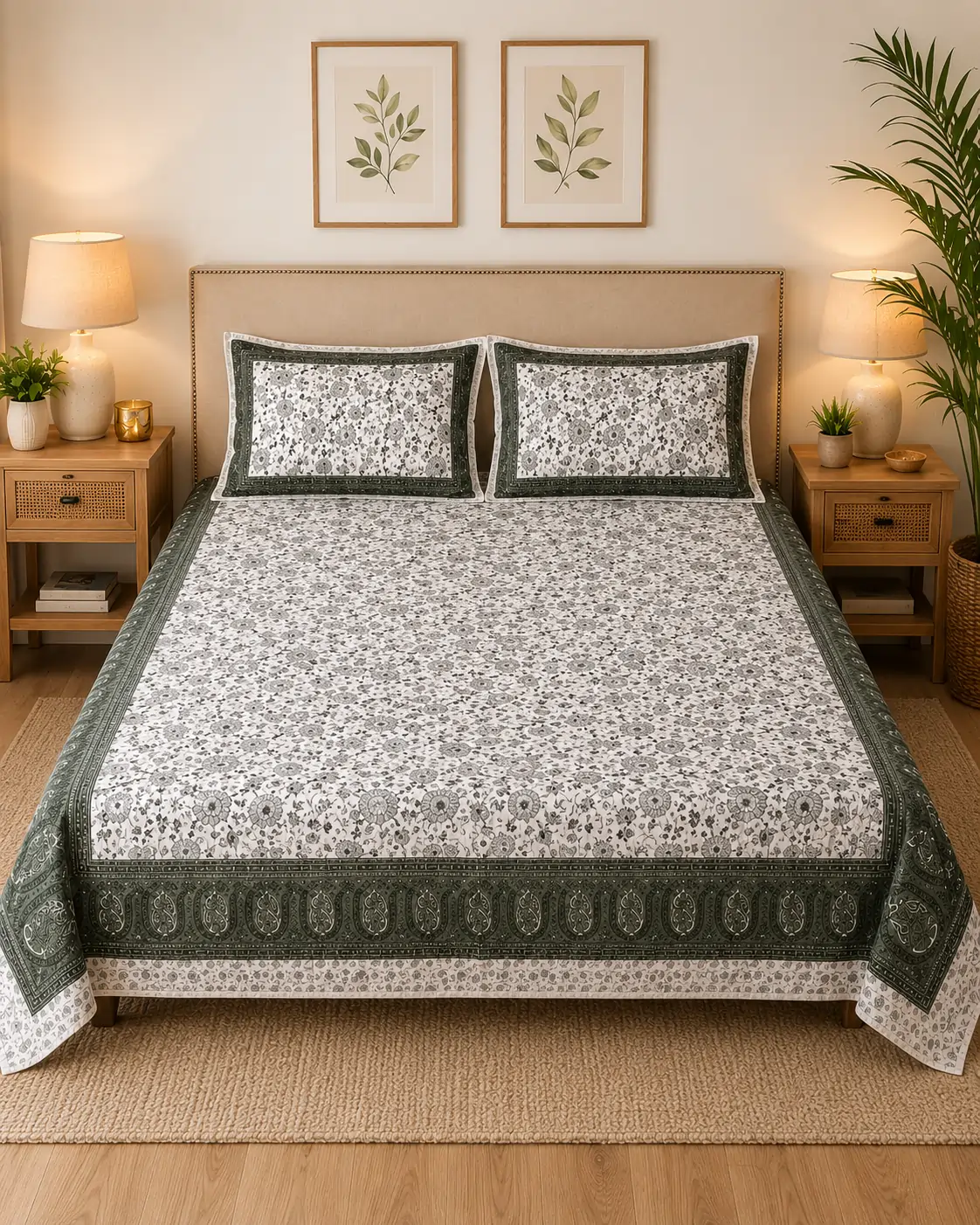 SENORA Lifestyle designer floral bedsheet SENORA Lifestyle designer floral bedsheet