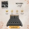 Cotton Floral Printed Bedsheet with Pillow Covers by SENORA Lifestyle Cotton Floral Printed Bedsheet with Pillow Covers by SENORA Lifestyle