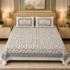 SENORA Lifestyle Black White Floral Bedsheet