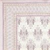 100% cotton Super King Size grey floral bedsheet