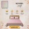 108x108 inch floral Jaipuri bedsheet with matching pillow covers